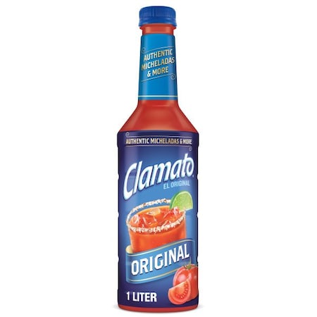 Clamato Clamato Original Tomato Cocktail 1 Liter, PK6 10113778